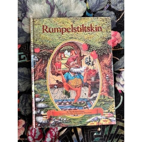 Accents Vintage Rumpelstiltskin Fairy Tale Book Brothers Grimm