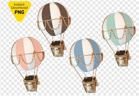Bundle Hot Air Balloon Baby Nursery Teddy Bear Baby Shower Etsy