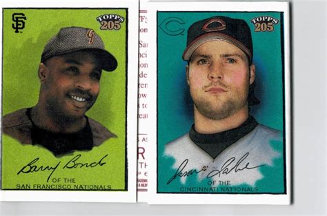 2003 Topps 205 Triple Folder Polar Bear TF36 Jason LaRue Barry Bonds