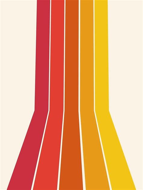 Rad Retro Throwback 70s 1970s Stripe Beach 70 S Vibes Minimal Art By