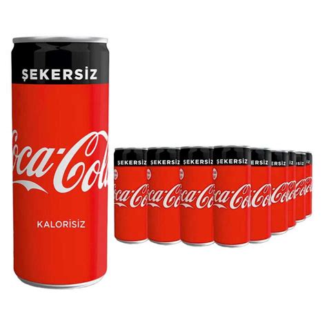 Coca Cola Zero Sugar Kutu 330 ml 24 lü ofisegetirelim