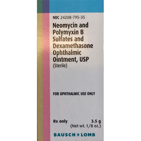 Get Neo Poly Dex Ophthalmic Ointment 35 G For Eye Infection