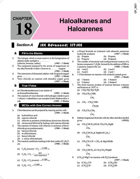 Solution Iit Jee Advanced And Jee Main Haloalkanes And Haloarenes