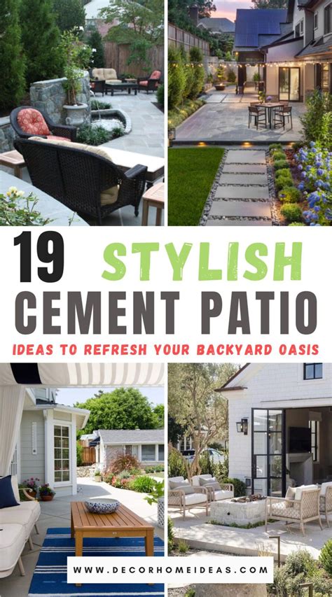 19 Creative Cement Patio Ideas To Revamp Your Backyard Oasis