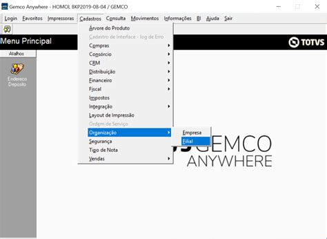 GA TOTVS HOMECENTER LINHA GEMCO CAIXA Como Cadastrar Incluir Um