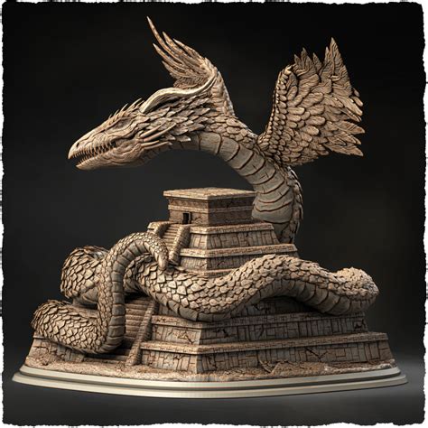 3D Printable Quetzalcoatl By Evox Arts