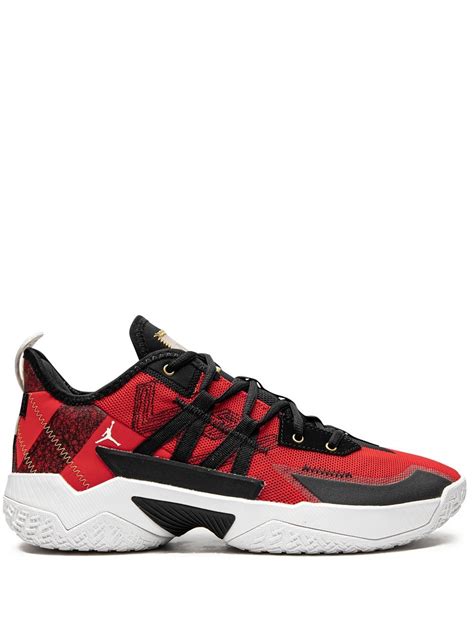 Jordan One Take 2 PF 'Bred' Sneakers | Red | FARFETCH UK