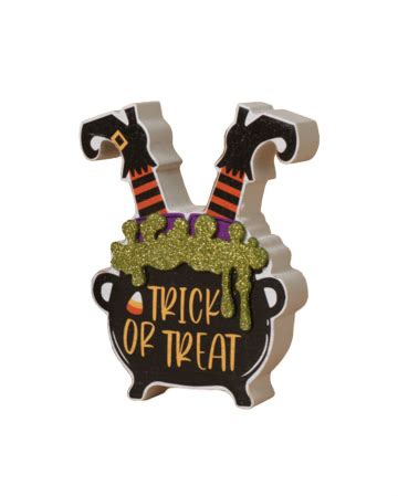 Trick Or Treat Witch Cauldron Stand Up 12cm ★ Buy | Horror-Shop.com