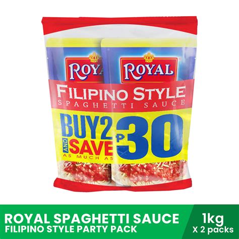 Royal Spaghetti Sauce Filipino Style 1kg Party Pack Pasta Sauce