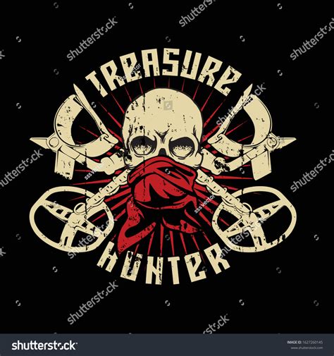 Treasure Hunter Logo Metal Detector Print Stock Vector (Royalty Free ...