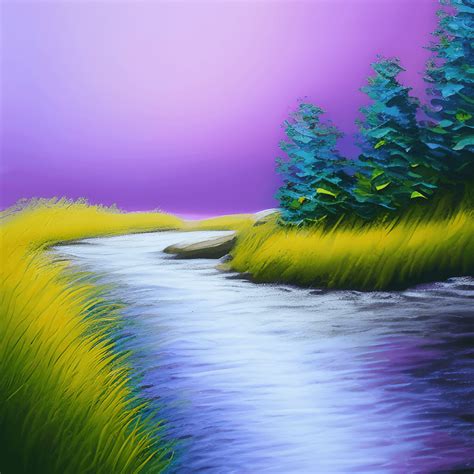 Beautiful Acrylic Painting of Nature · Creative Fabrica