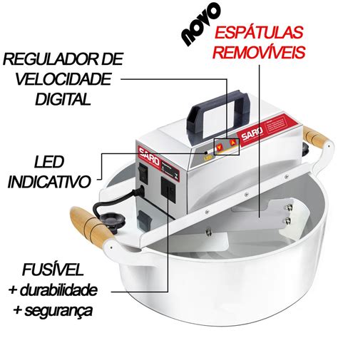 Misturador El Trico Para Doces Pa Bivolt Panela Autom Tica Litros