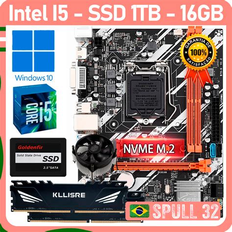 Kit Upgrade Gamer Intel I Ssd Sata Tb Mem Ria Ram Gb