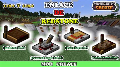 Enlace Redstone Create Mod Minecraft Java Y Gui En