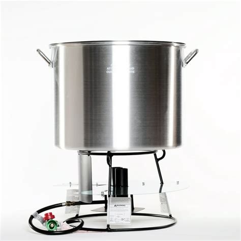 King Kooker Portable Stove Burner 90 Qt Aluminum Seafood Boiling Pot For Outdoor Cooking