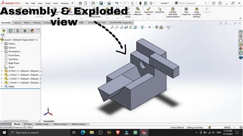 How To Assembly Exploded View In Solidworks Youtube