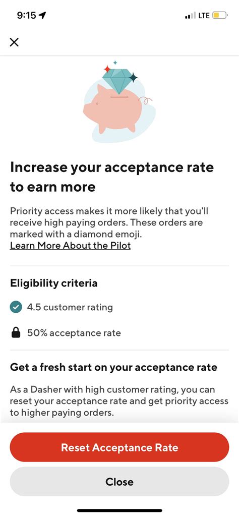 Is It Worth Resetting My Acceptance Rate Rdoordashdrivers