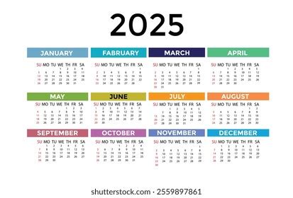 calendar  vector illustration week starts stock vector royalty