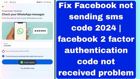 Fix Facebook Not Sending Sms Code Facebook Factor