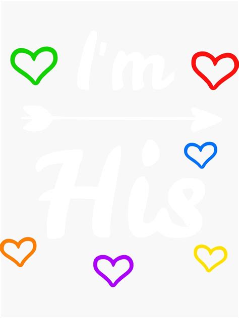 Im His Hes Mine Gay Pride Lgbt Couple Sticker For Sale By Cindyweb Redbubble