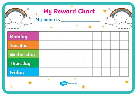 Free Printable Reward Chart Templates [Word, PDF] Teachers