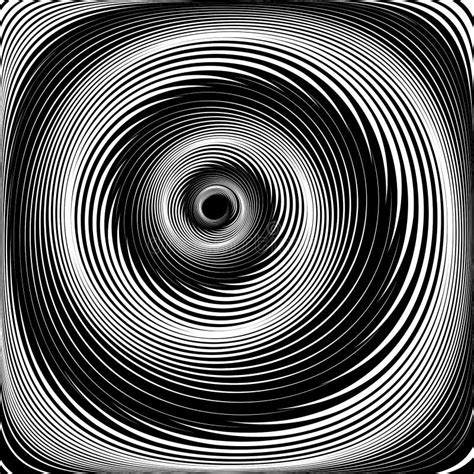 Abstract Spiral Swirl Motion Vortex Illusion Stock Vector