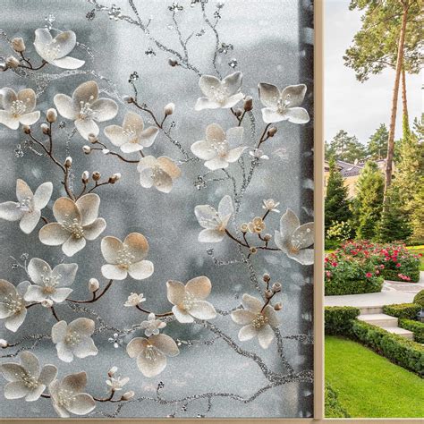 One Way Window Privacy Film Frosted Glass Window Tint Sun Blocking&Heat