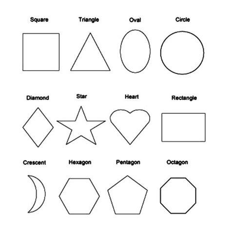 Shapes coloring pages | Shape coloring pages, Preschool coloring pages ...