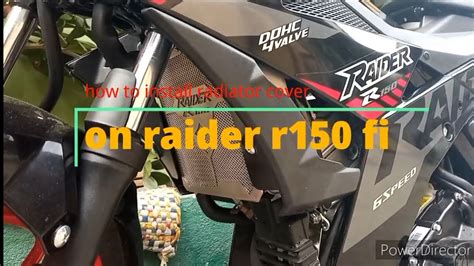 How To Install Radiator Cover On Raider Fi Youtube