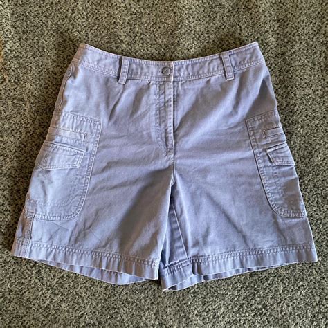 Rafaella Pale Light Blue Cargo Shorts Size Depop