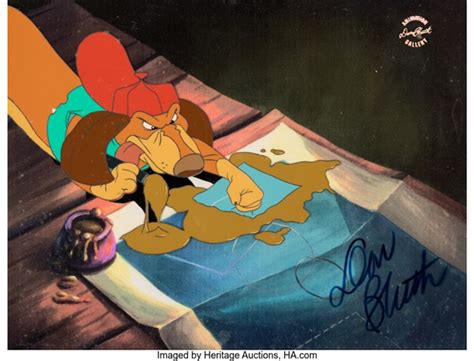 All Dogs Go To Heaven Itchy Itchiford Signed Production Cel Setup Don Bluth, 1989 by Don Bluth ...