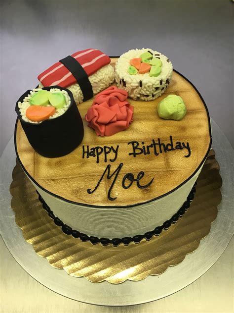 Fondant Sushi Cake Sushi Cake Cake Cake Decorating Tips