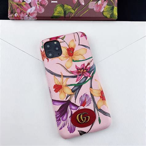 Flower Gucci Iphone 11 Case Cover Iphone Xs Max Case Pink In 2020