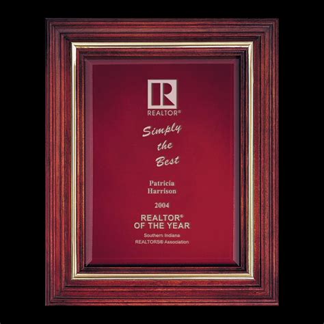 Cherry Award Plaque - Maroon CB- 401R | J Charles Crystal Awards