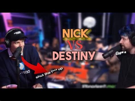 NICK FUENTES VS DESTINY DEBATE GOES PERSONAL YouTube