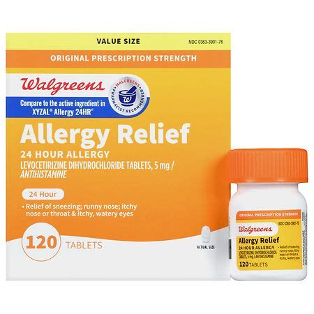 Walgreens Hour Allergy Relief Tablets Walgreens