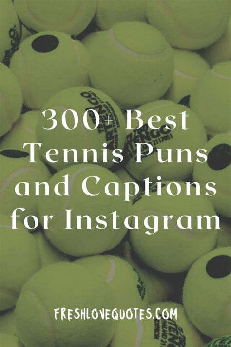 300+ Best Tennis Puns and Captions for Instagram | Tennis quotes funny, Tennis quotes, Funny ...