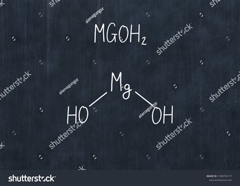 Magnesium Hydroxide Formula Handwritten Chemical Formula Stock ...