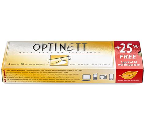Optinett Våtservetter för glasögon | Benckert Optik