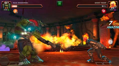 Hulk Ragnarok Vs Ghost Rider Marvel Contest Of Champions Gameplay