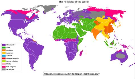 Wikipedia, the Difficulties of Mapping World Religions, and a Most ...