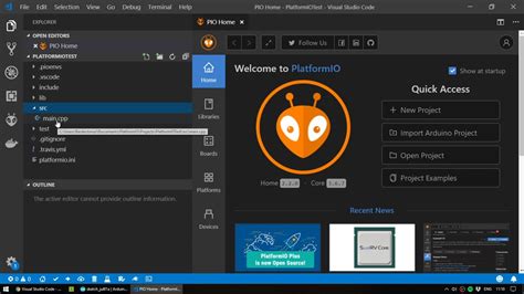 Platformio Vscode