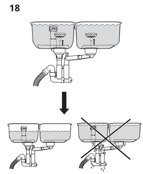 Ikea Lillviken Siphon Drain Valve 2 Containers Instruction Manual