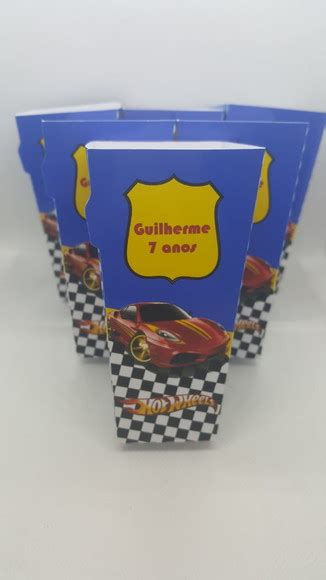 Caixa De Pipoca Pequena Hot Wheels Elo Produtos Especiais