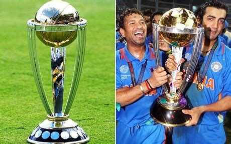 Cricket World Cup 2011: India 'given wrong trophy'