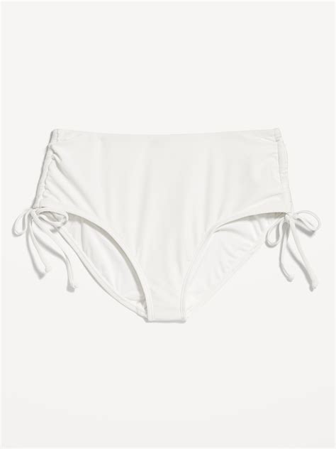 High Waisted Tie Cinched Bikini Swim Bottoms Old Navy