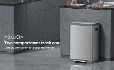 mbillion dual trash   recycling  trash gal kitchen