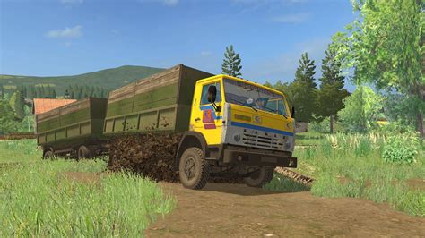 KamAz 55102 Trailers Nefaz For FS 17 Farming Simulator 2022 Mod LS