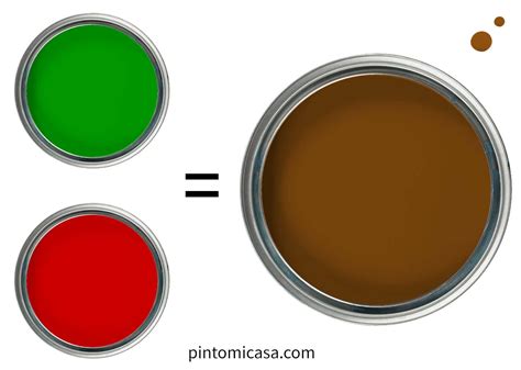 Qué se forma al mezclar Verde y Rojo PintoMiCasa