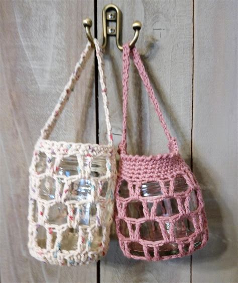 Cozy Vintage Mason Jar Cover Crochet Pattern With Instructions Etsy